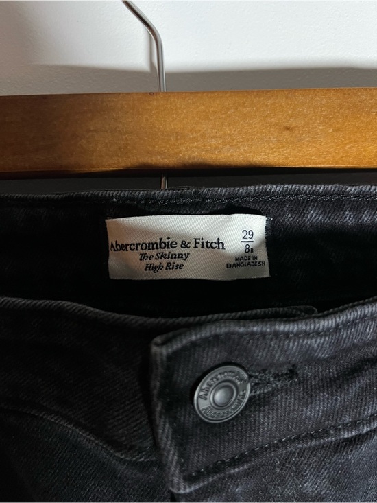 Abercrombie & Fitch Denim - Abercrombie & Fitch Black The Skinny High Rise Jeans